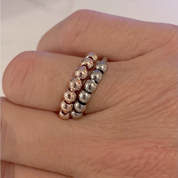 COPY - ROSE GOLD/SILVER Fidget ring - Picture 5 of 5